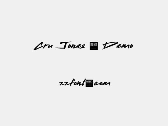 Cru Jones - Demo