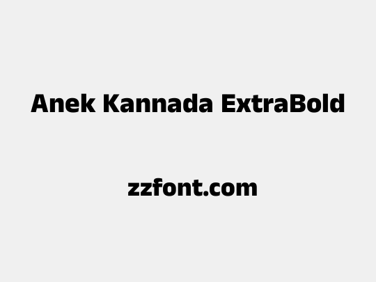 Anek Kannada ExtraBold