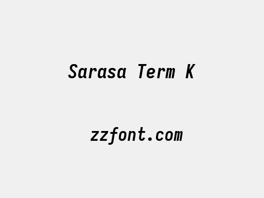 Sarasa Term K