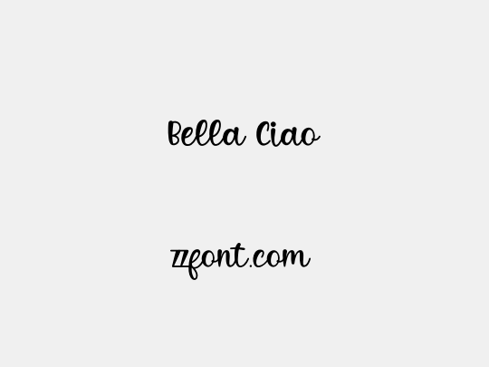 Bella Ciao