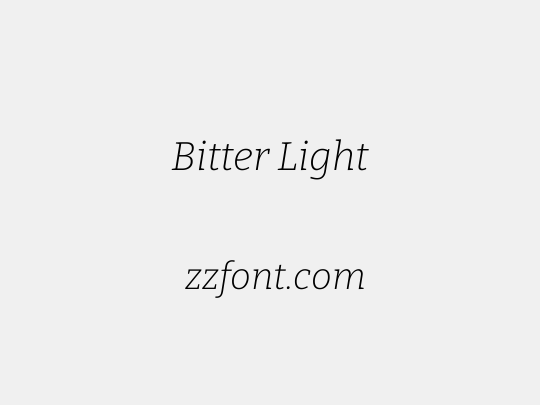 Bitter Light