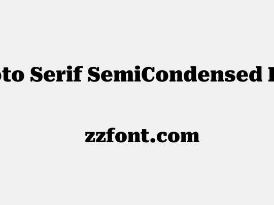 Roboto Serif SemiCondensed Black