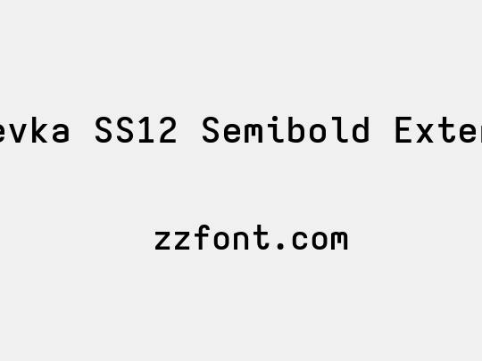 Iosevka SS12 Semibold Extended