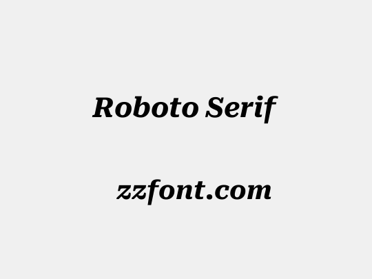 Roboto Serif