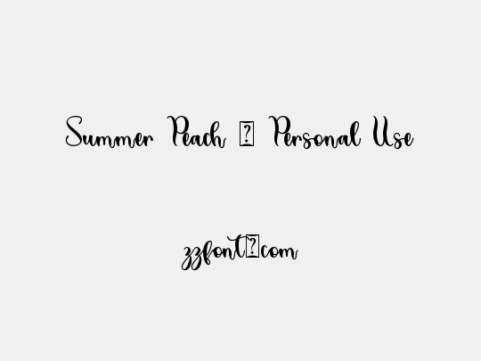 Summer Peach - Personal Use