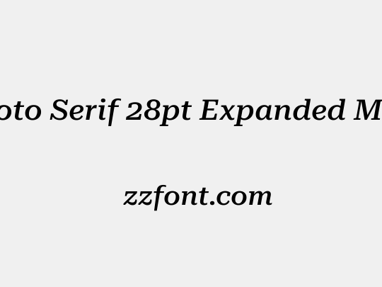 Roboto Serif 28pt Expanded Medium