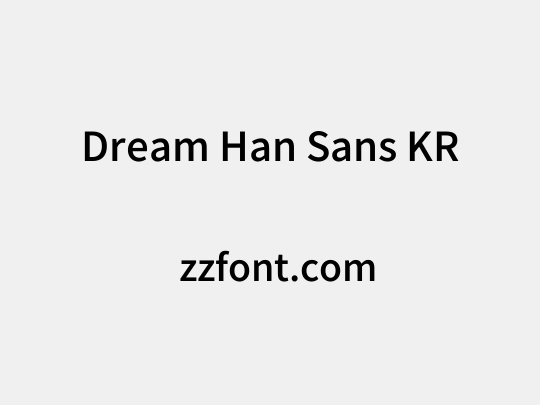 Dream Han Sans KR