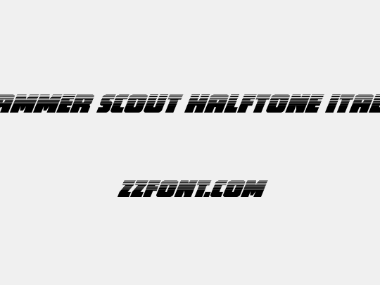 Hammer Scout Halftone Italic