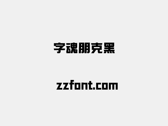 字魂朋克黑