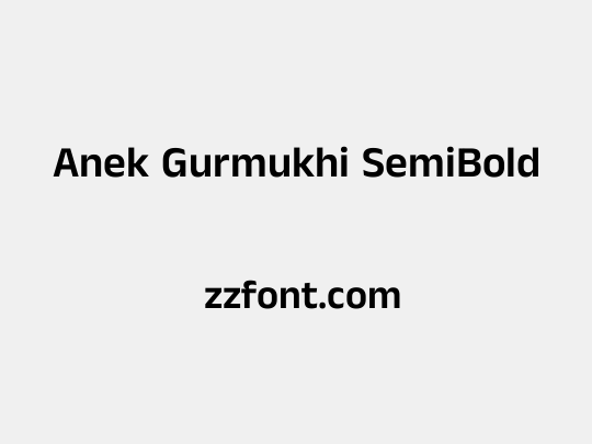 Anek Gurmukhi SemiBold