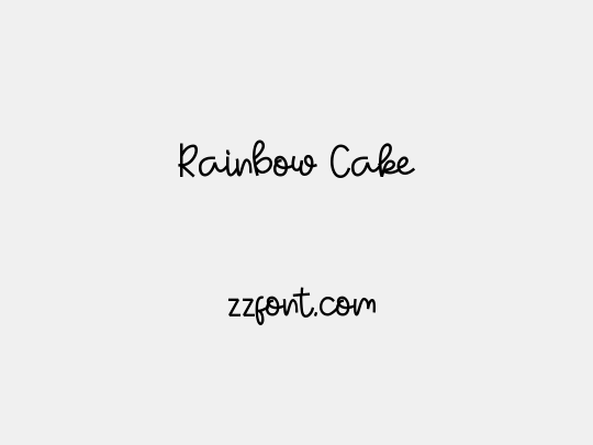 Rainbow Cake