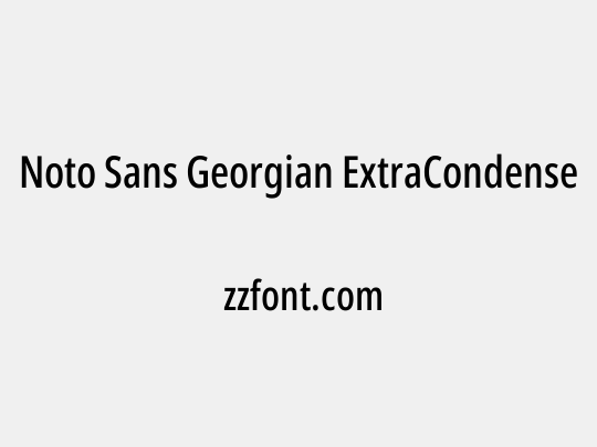 Noto Sans Georgian ExtraCondensed Medium