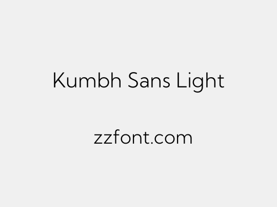Kumbh Sans Light