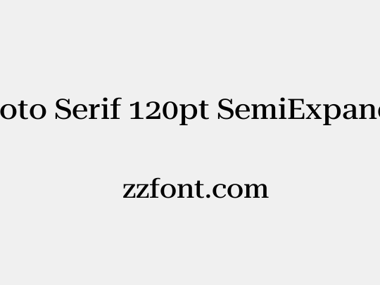 Roboto Serif 120pt SemiExpanded Medium