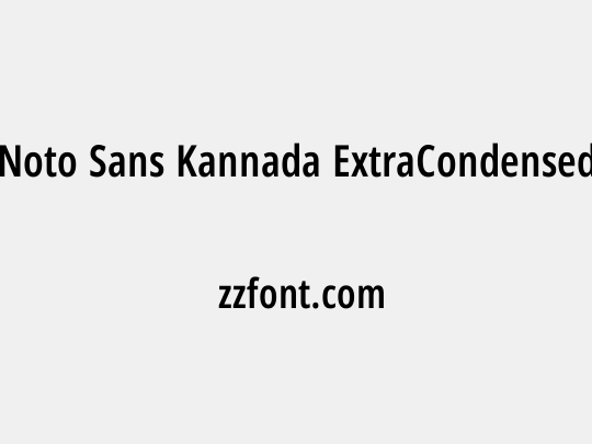 Noto Sans Kannada ExtraCondensed SemiBold
