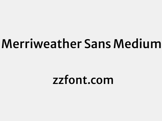 Merriweather Sans Medium