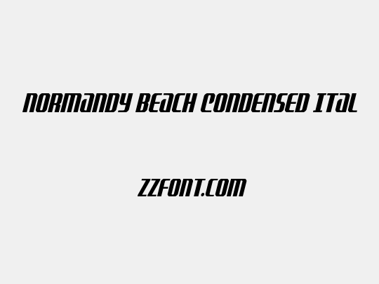 Normandy Beach Condensed Ital