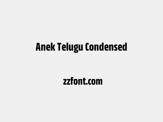 Anek Telugu Condensed