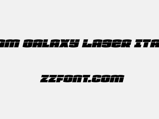 Team Galaxy Laser Italic
