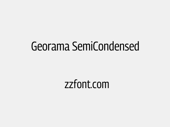 Georama SemiCondensed