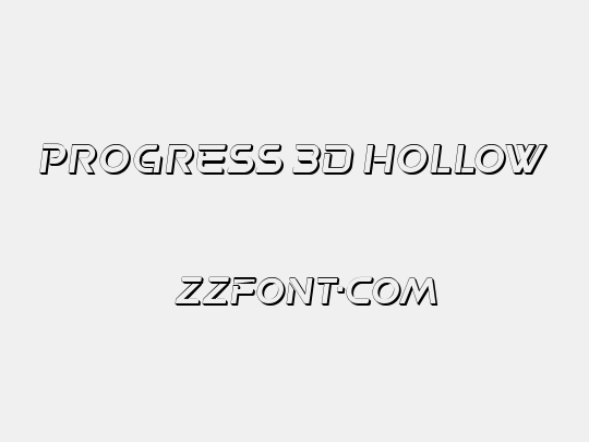 Progress 3D Hollow