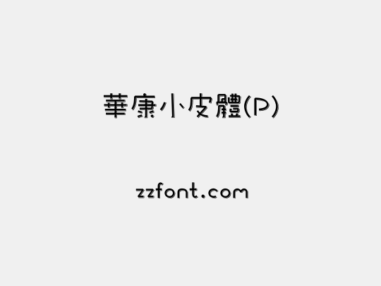 華康小皮體(P)