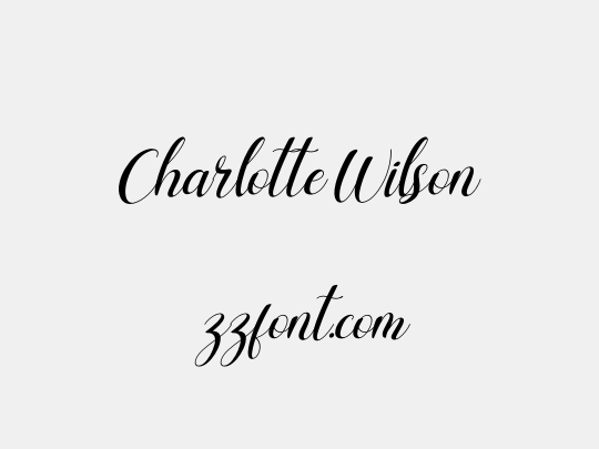 Charlotte Wilson