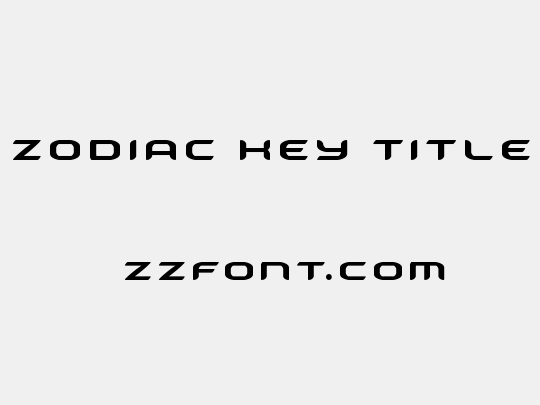 Zodiac Key Title