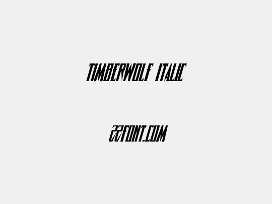 Timberwolf Italic