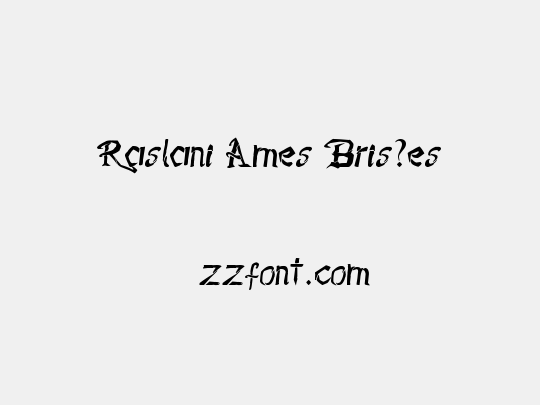 Raslani Âmes Bris?es