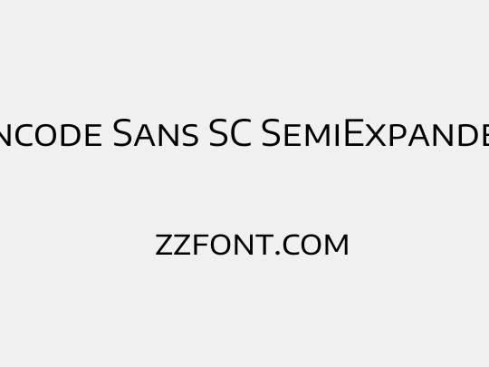 Encode Sans SC SemiExpanded