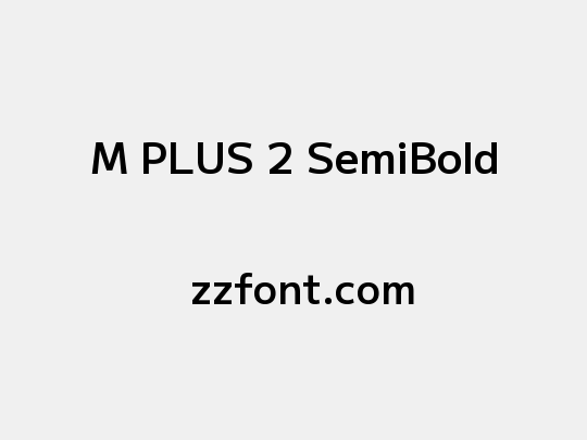 M PLUS 2 SemiBold