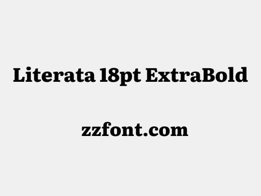 Literata 18pt ExtraBold