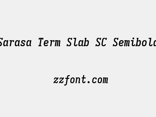 Sarasa Term Slab SC Semibold