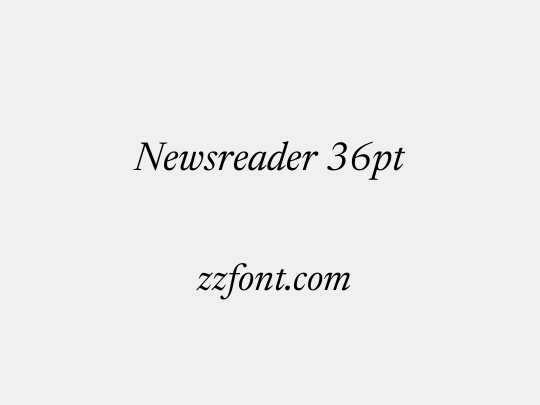 Newsreader 36pt
