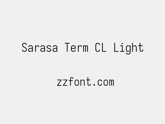 Sarasa Term CL Light