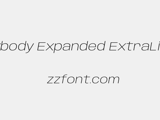 Anybody Expanded ExtraLight
