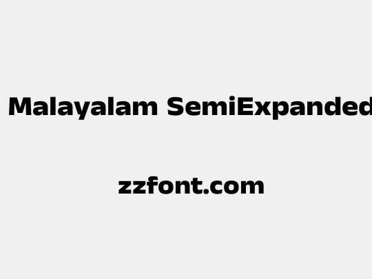 Anek Malayalam SemiExpanded ExtraBold