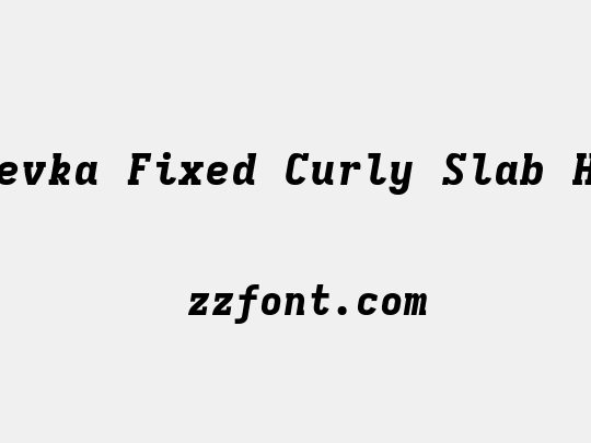 Iosevka Fixed Curly Slab HvEx