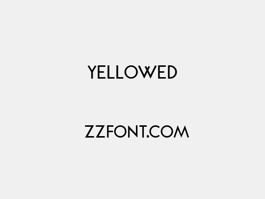 Yellowed