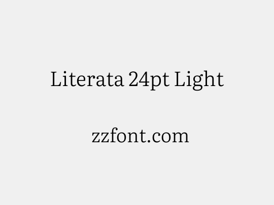 Literata 24pt Light