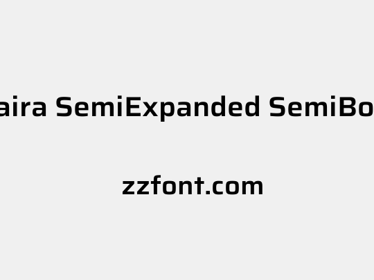 Saira SemiExpanded SemiBold
