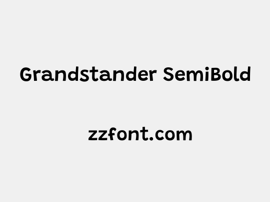 Grandstander SemiBold