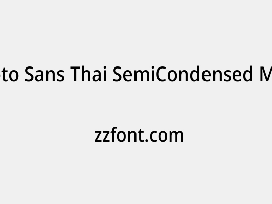 Noto Sans Thai SemiCondensed Medium