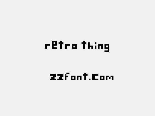 retro thing