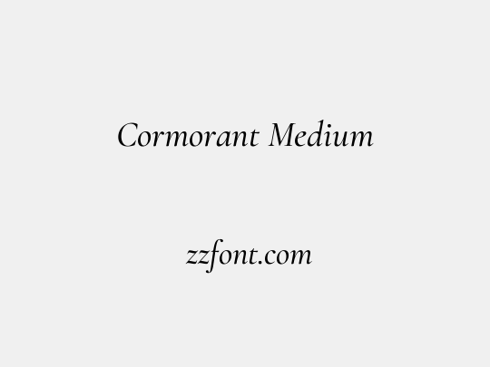 Cormorant Medium