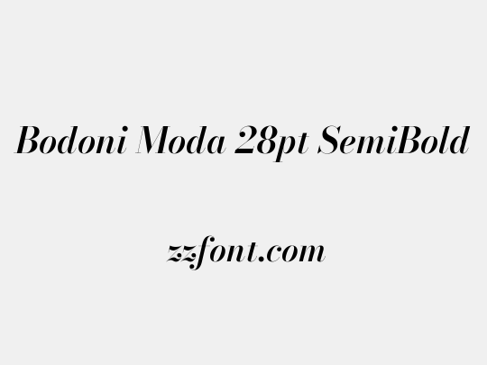 Bodoni Moda 28pt SemiBold