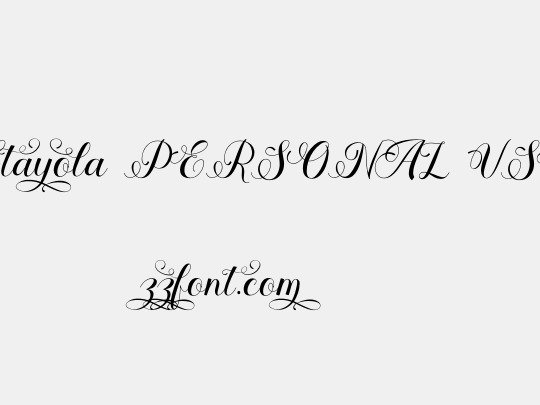 Stayola PERSONAL USE