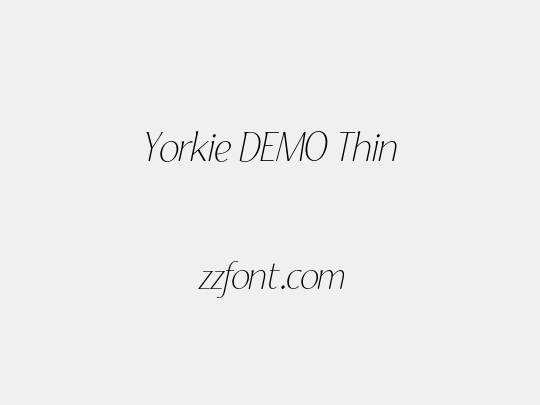Yorkie DEMO Thin