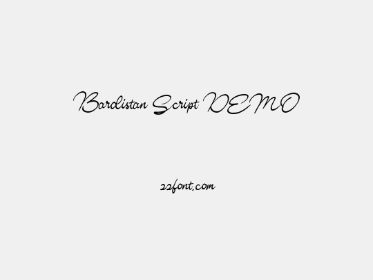 Bardistan Script DEMO